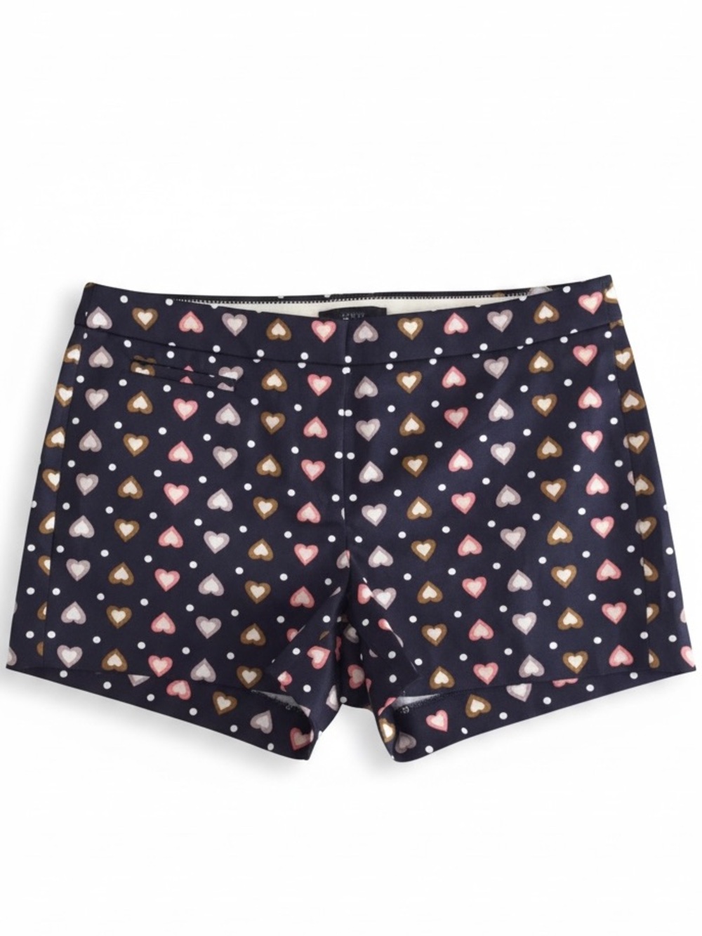 J. Crew Mini Heart Cotton Print Shorts NEW